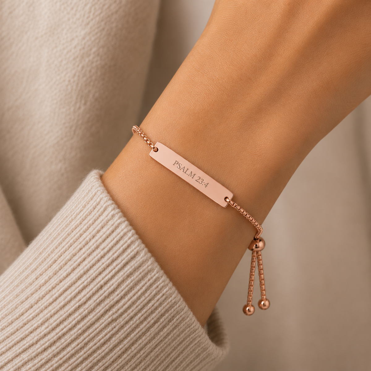 Psalm 23:4 Scripture Bracelet