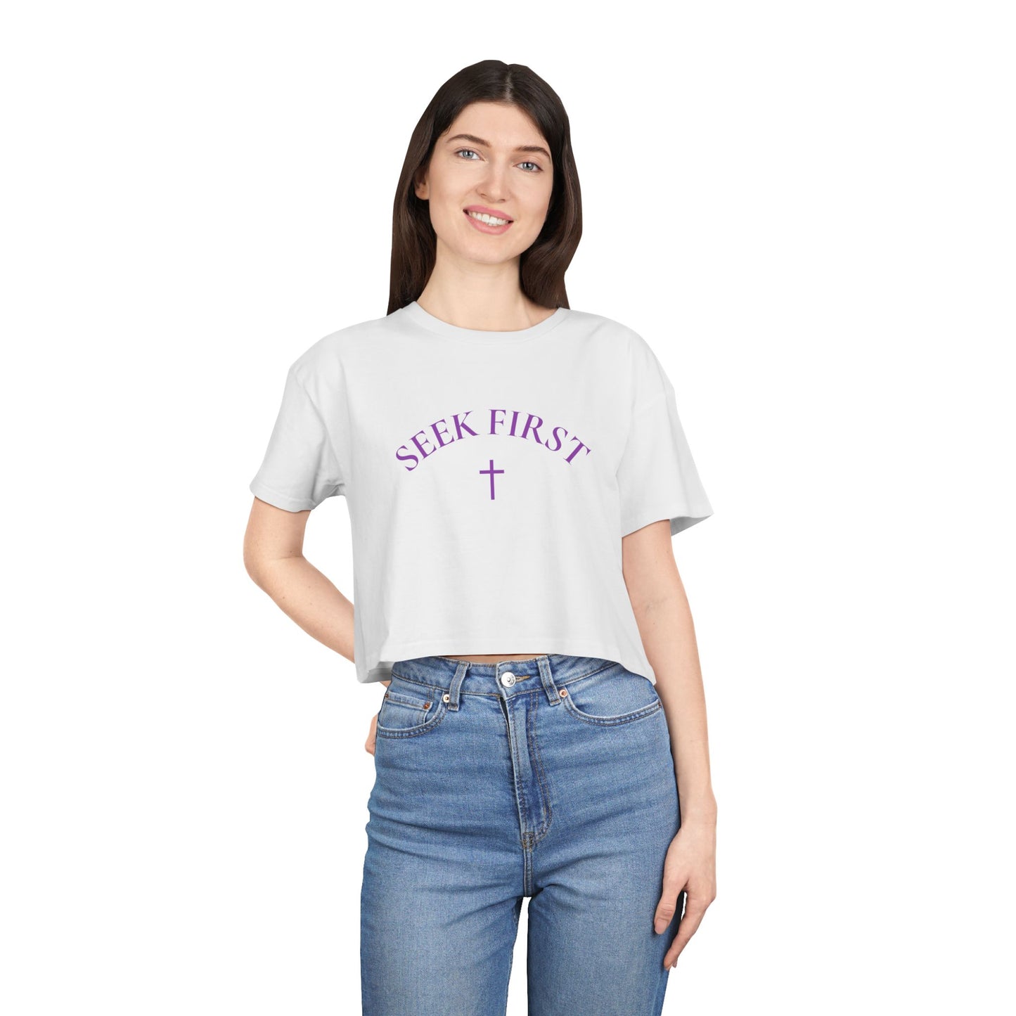 Seek First Women's Crop Tee