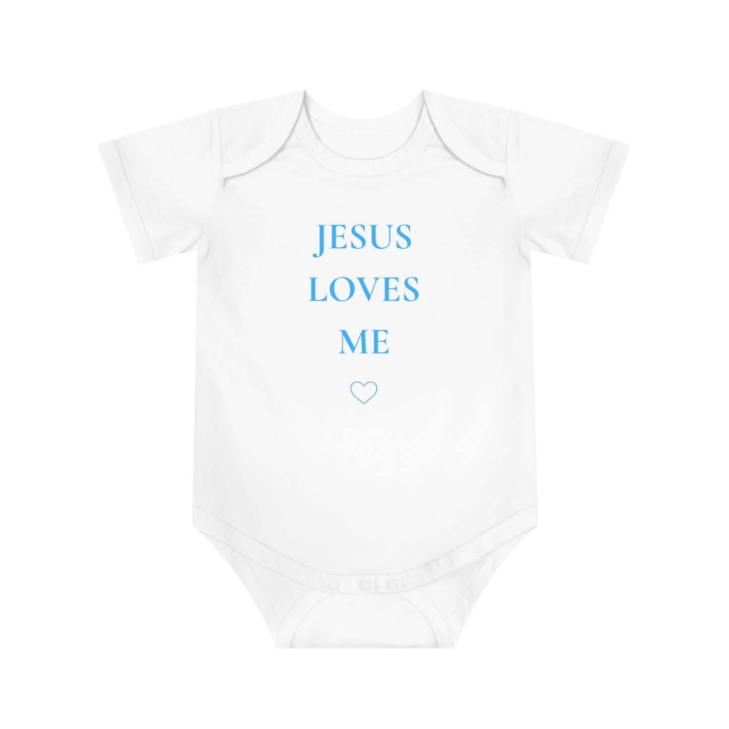 AUSTRALIA.    Copy of Copy of Jesus Loves Me Baby Bodysuit – Christian Infant Onesie with Heart