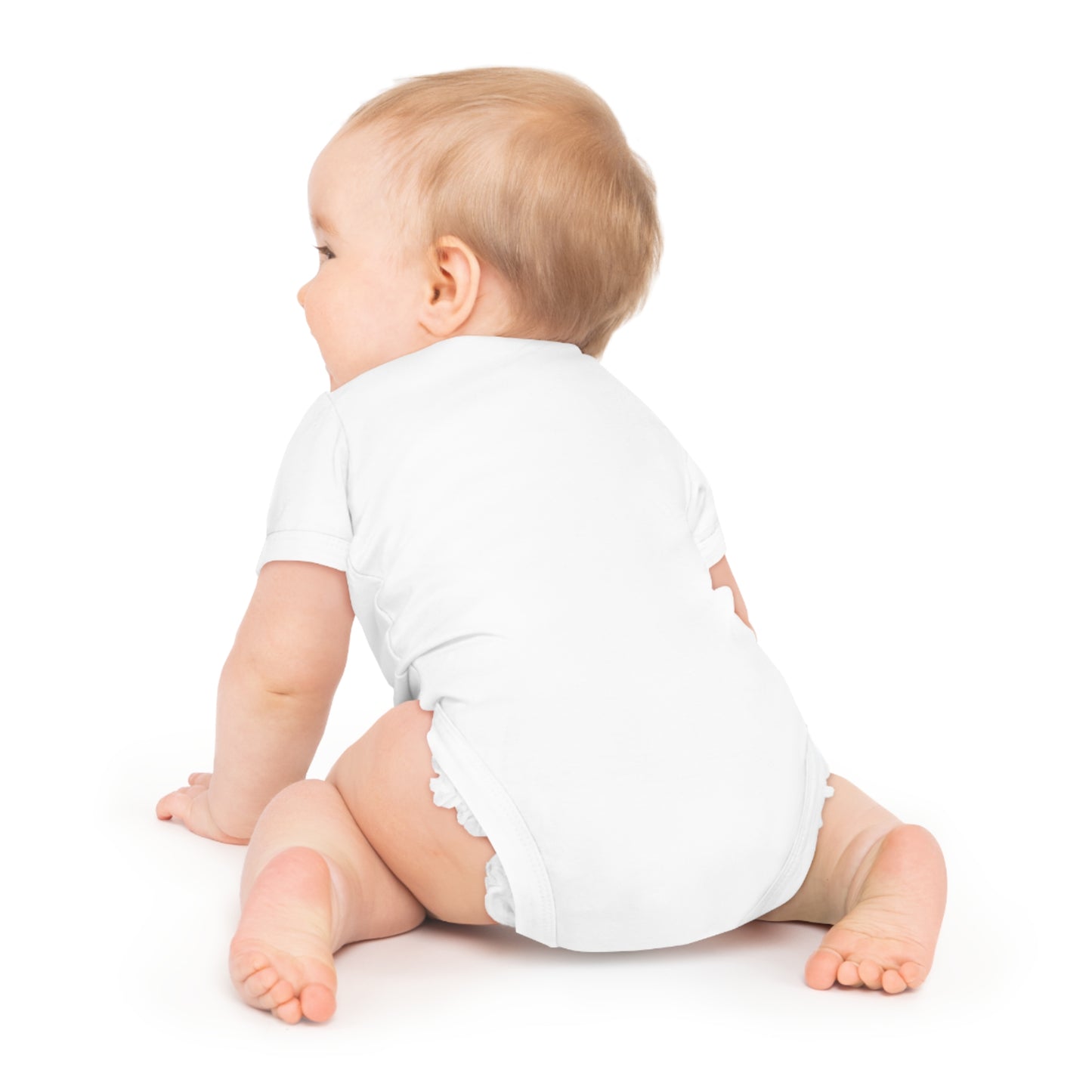 Jesus Loves Me Baby Bodysuit — Christian Infant Onesie with Heart