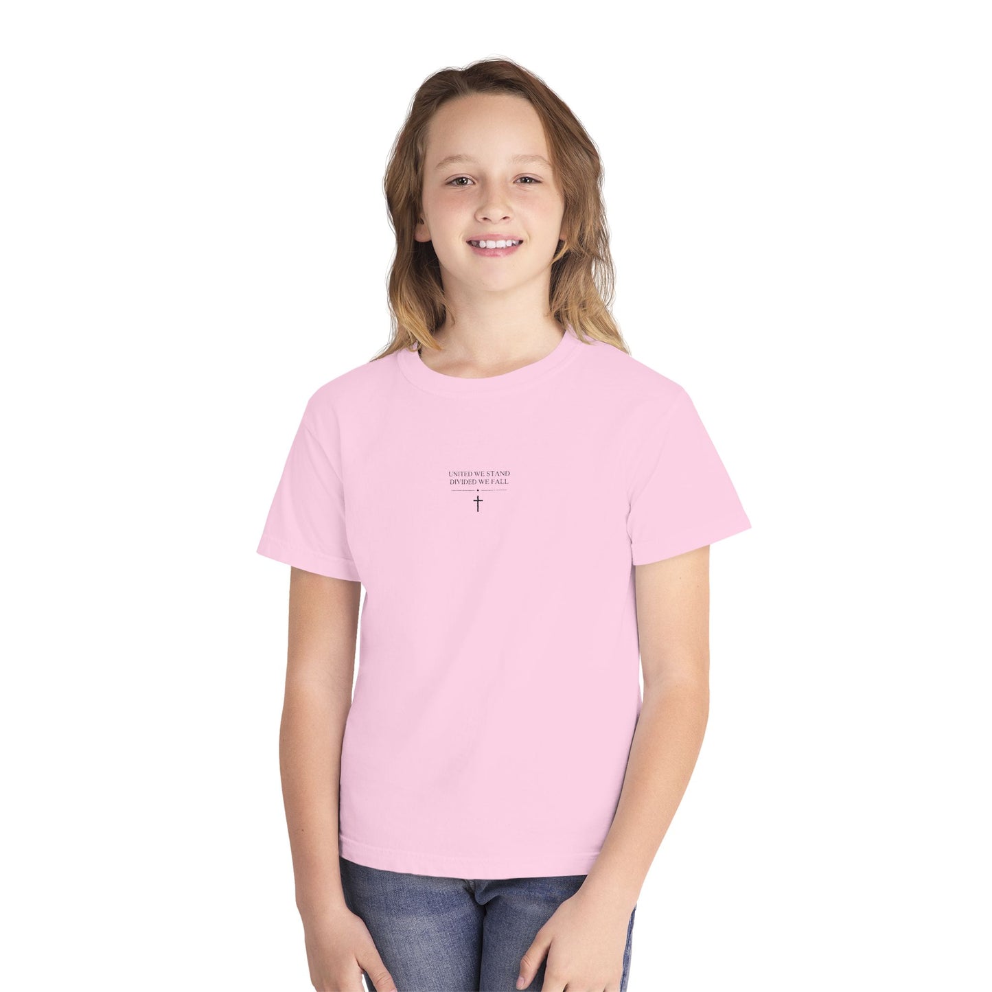 Youth Tee — "United We Stand, Divided We Fall" Graphic