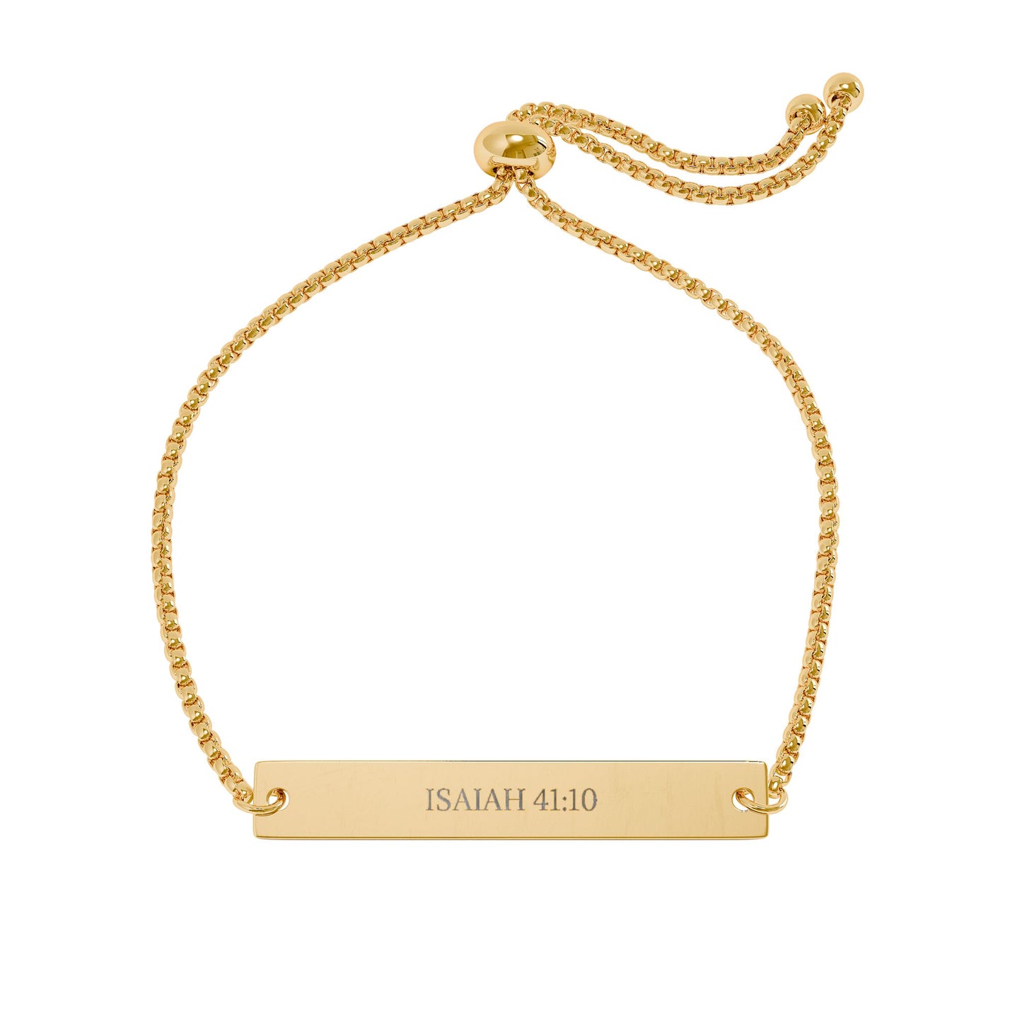 Engravable Adjustable Bar Bracelet — Personalized Name Plate Jewelry