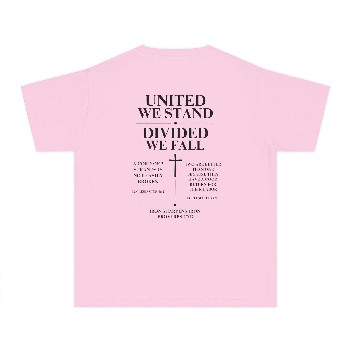 Youth Tee — "United We Stand, Divided We Fall" Graphic