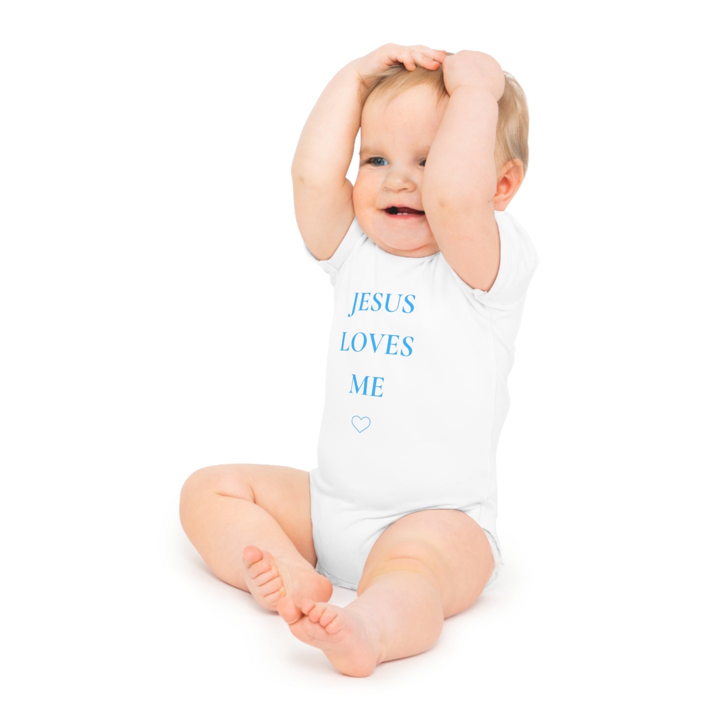 AUSTRALIA.    Copy of Copy of Jesus Loves Me Baby Bodysuit – Christian Infant Onesie with Heart
