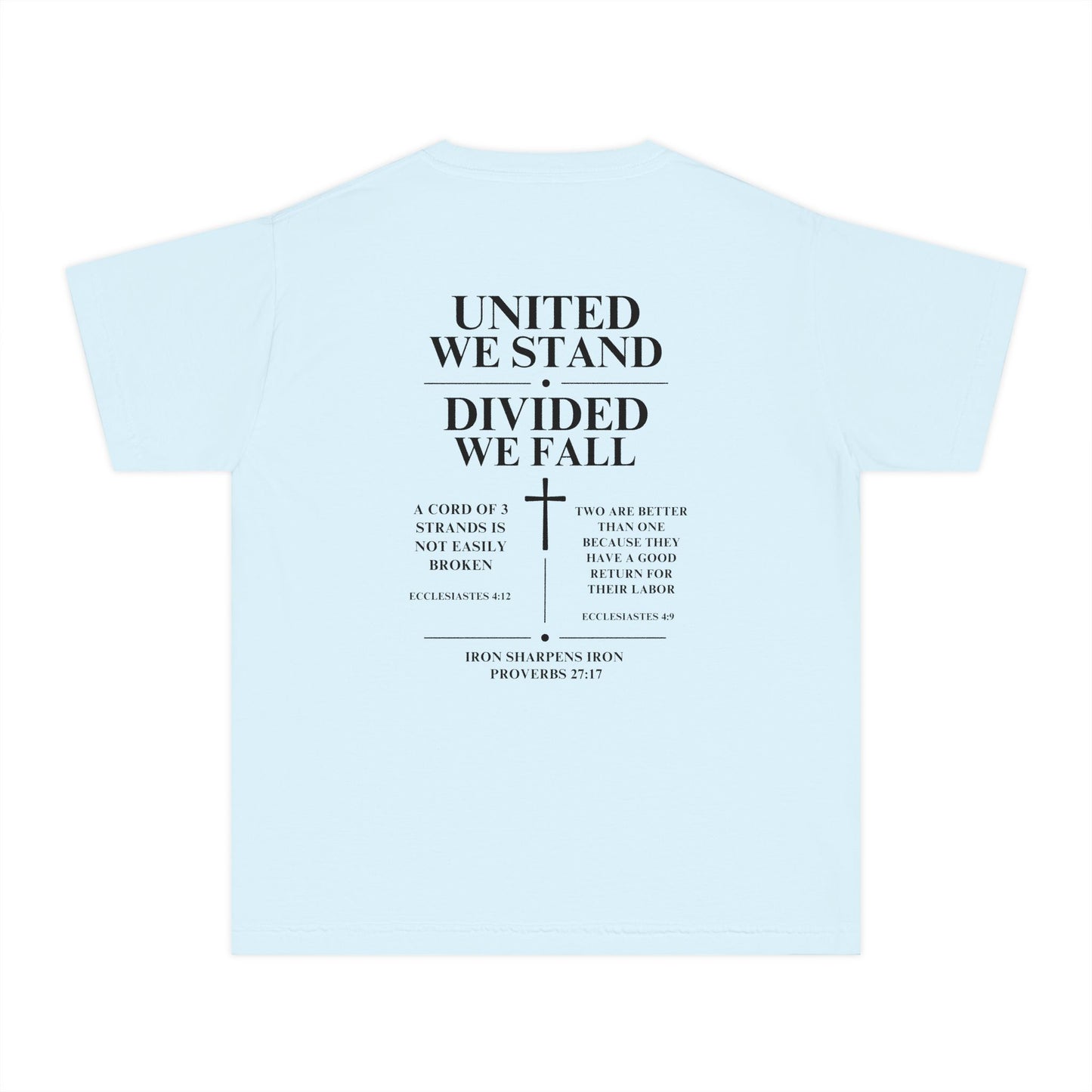 Youth Tee — "United We Stand, Divided We Fall" Graphic