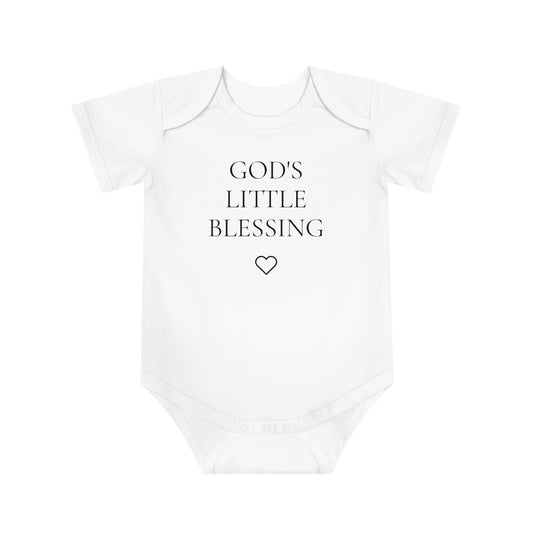 Baby Bodysuit — "God's Little Blessing" Christian Newborn Gift