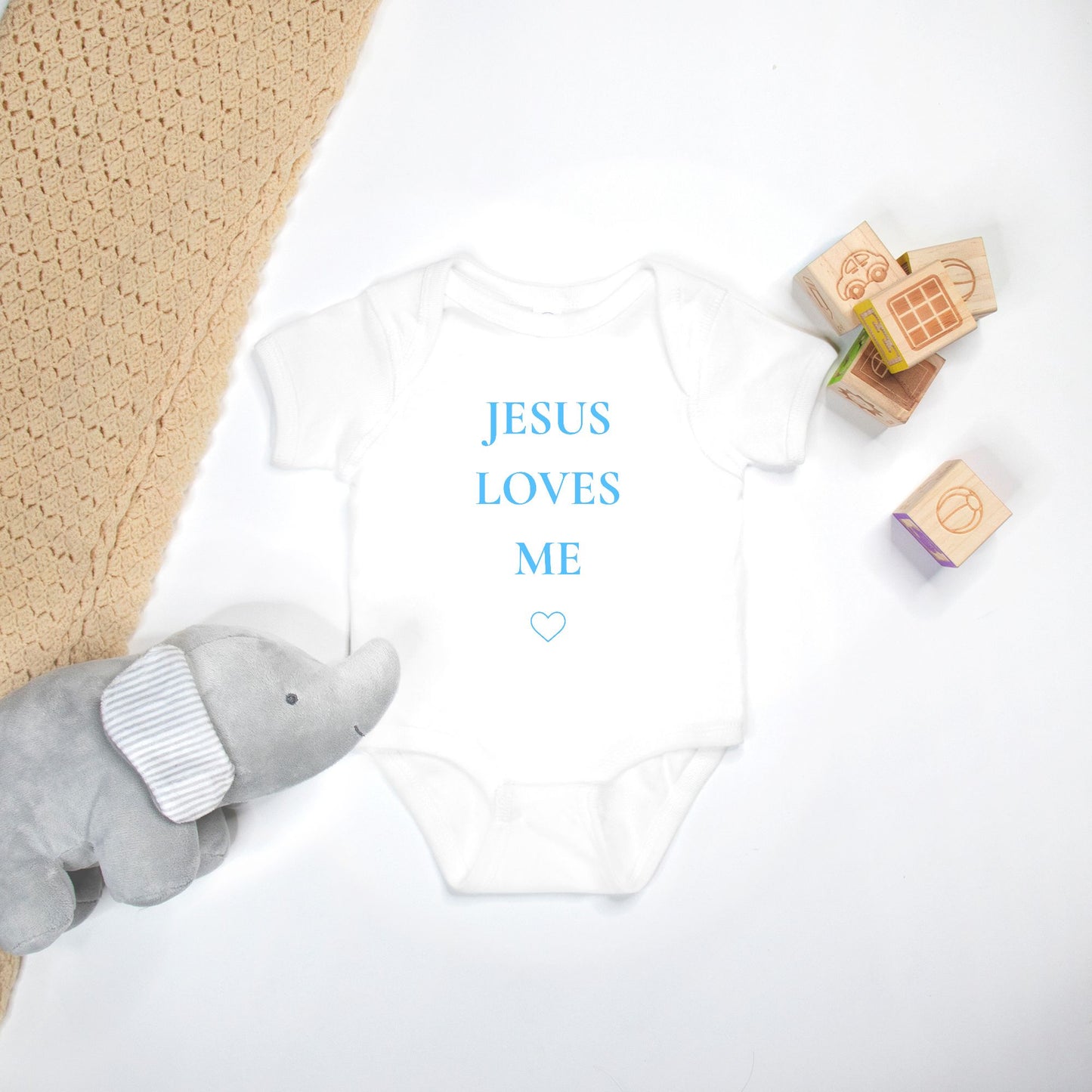 Jesus Loves Me Baby Boy Gift Box