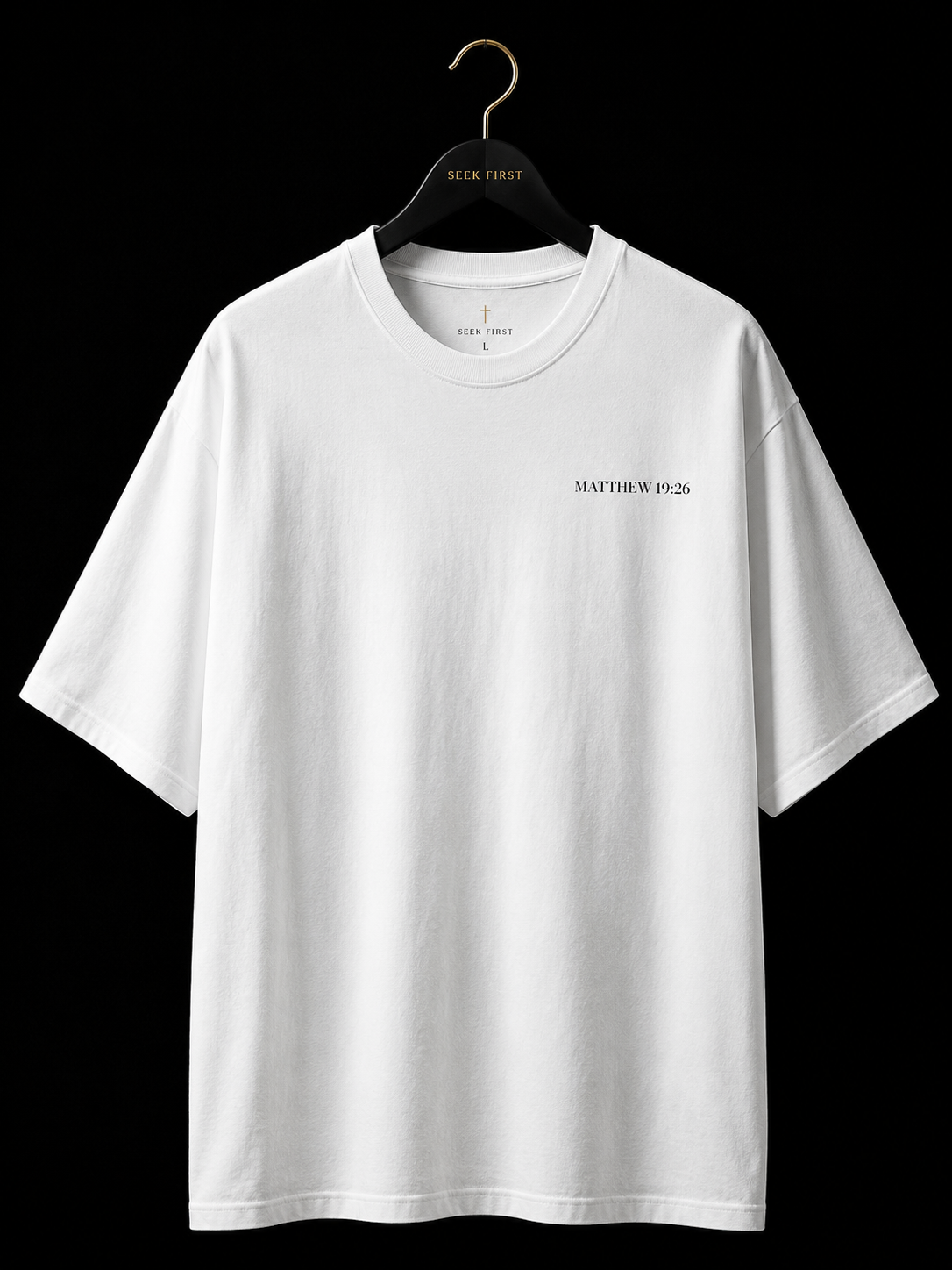 Matthew 19:26 Boxy Essential Tee