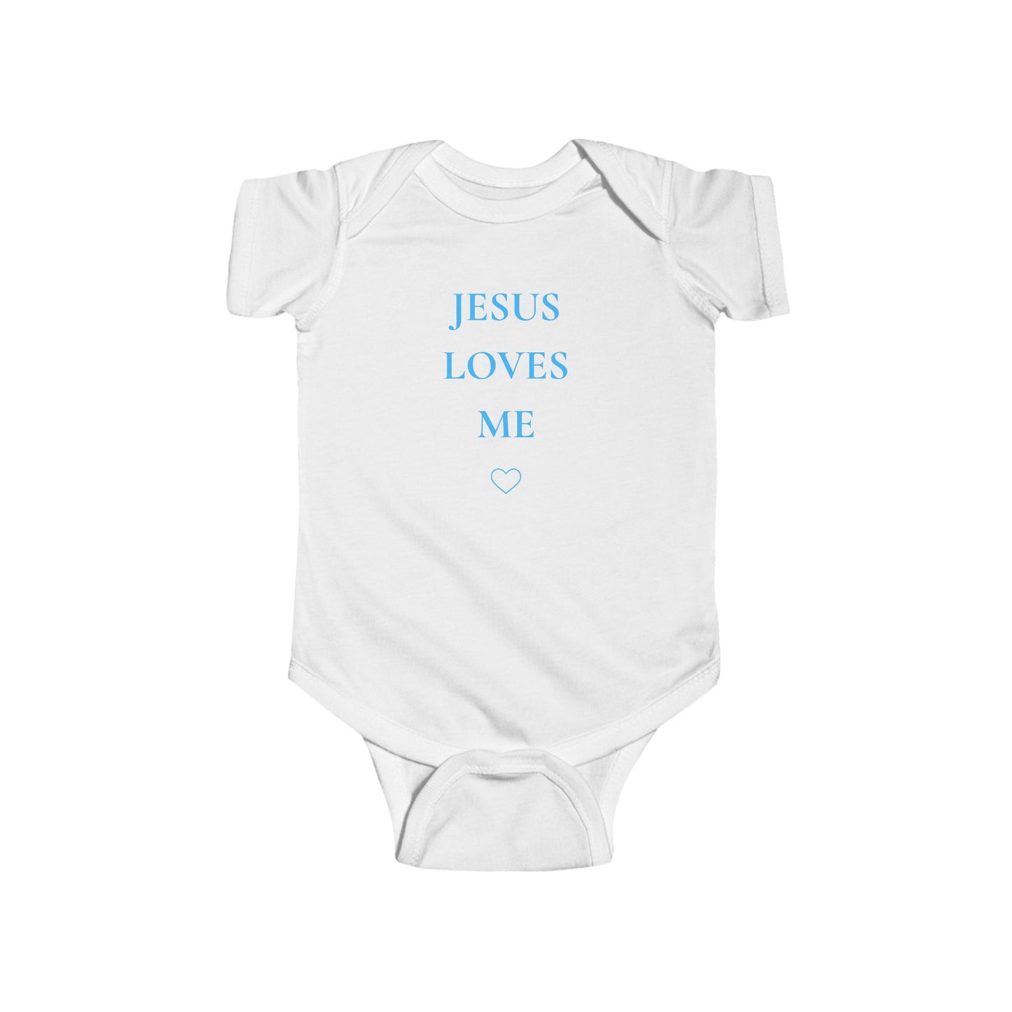Copy of Jesus Loves Me Baby Bodysuit – Christian Infant Onesie with Heart