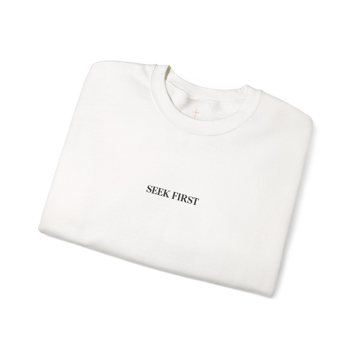Heart Graphic Sweatshirt — Minimal Olive Heart Crewneck