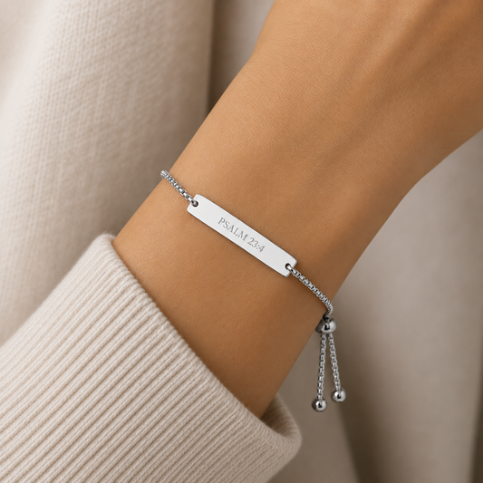 Psalm 23:4 Scripture Bracelet
