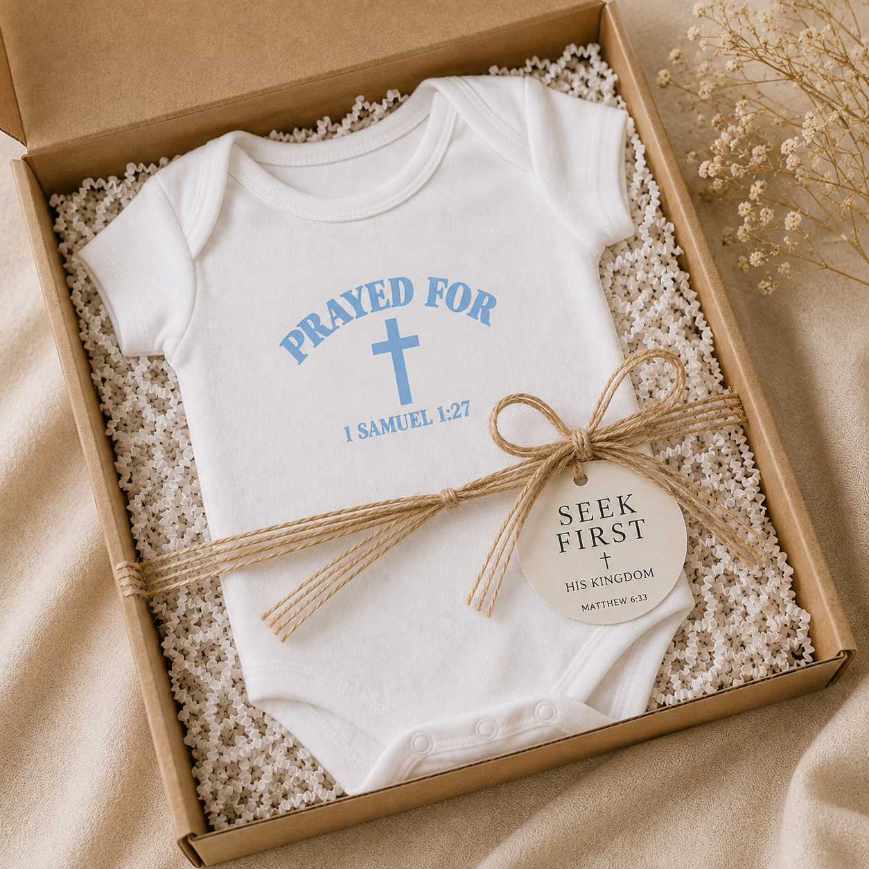 Prayed for Baby Boy Gift Box