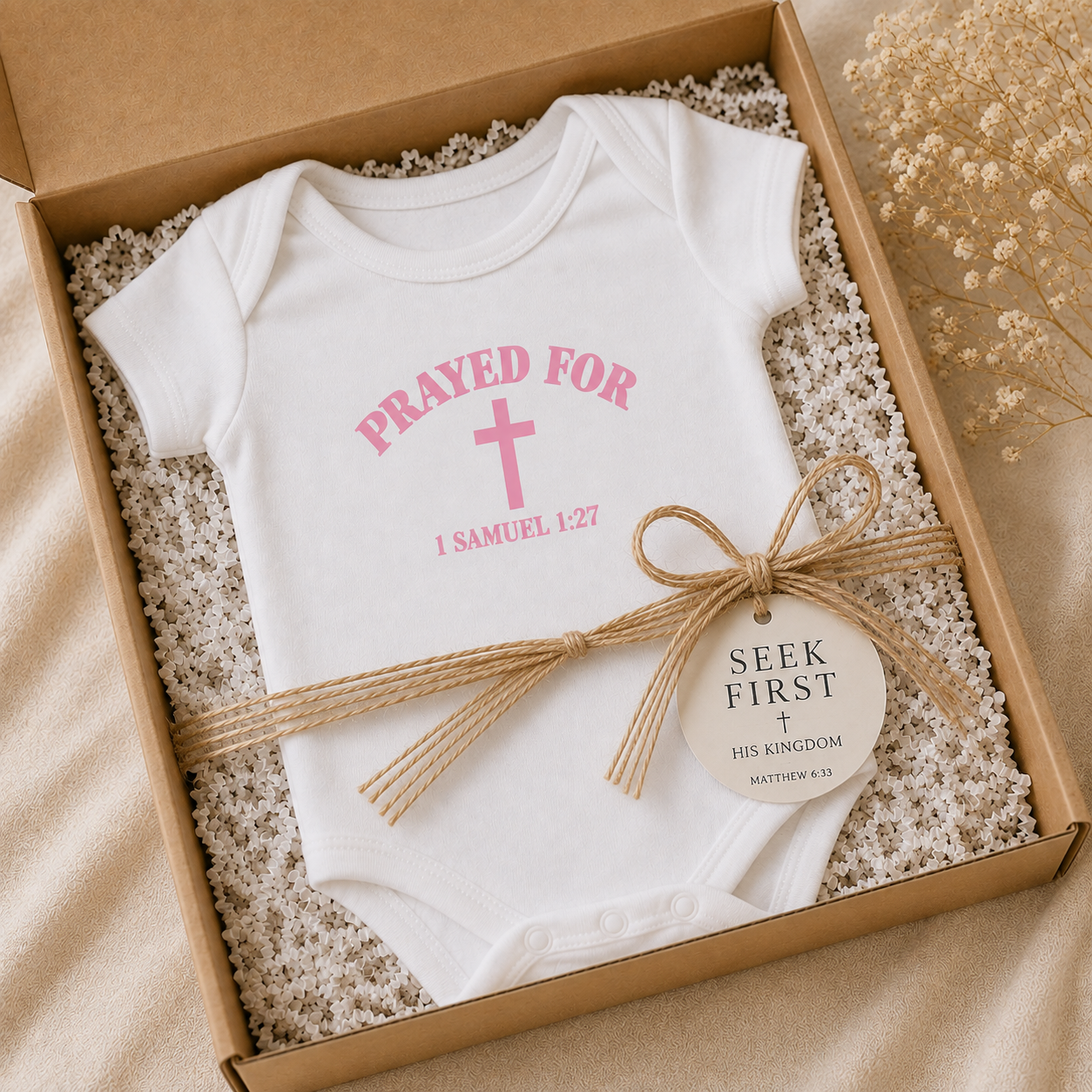 Prayed for Baby Girl Gift Box