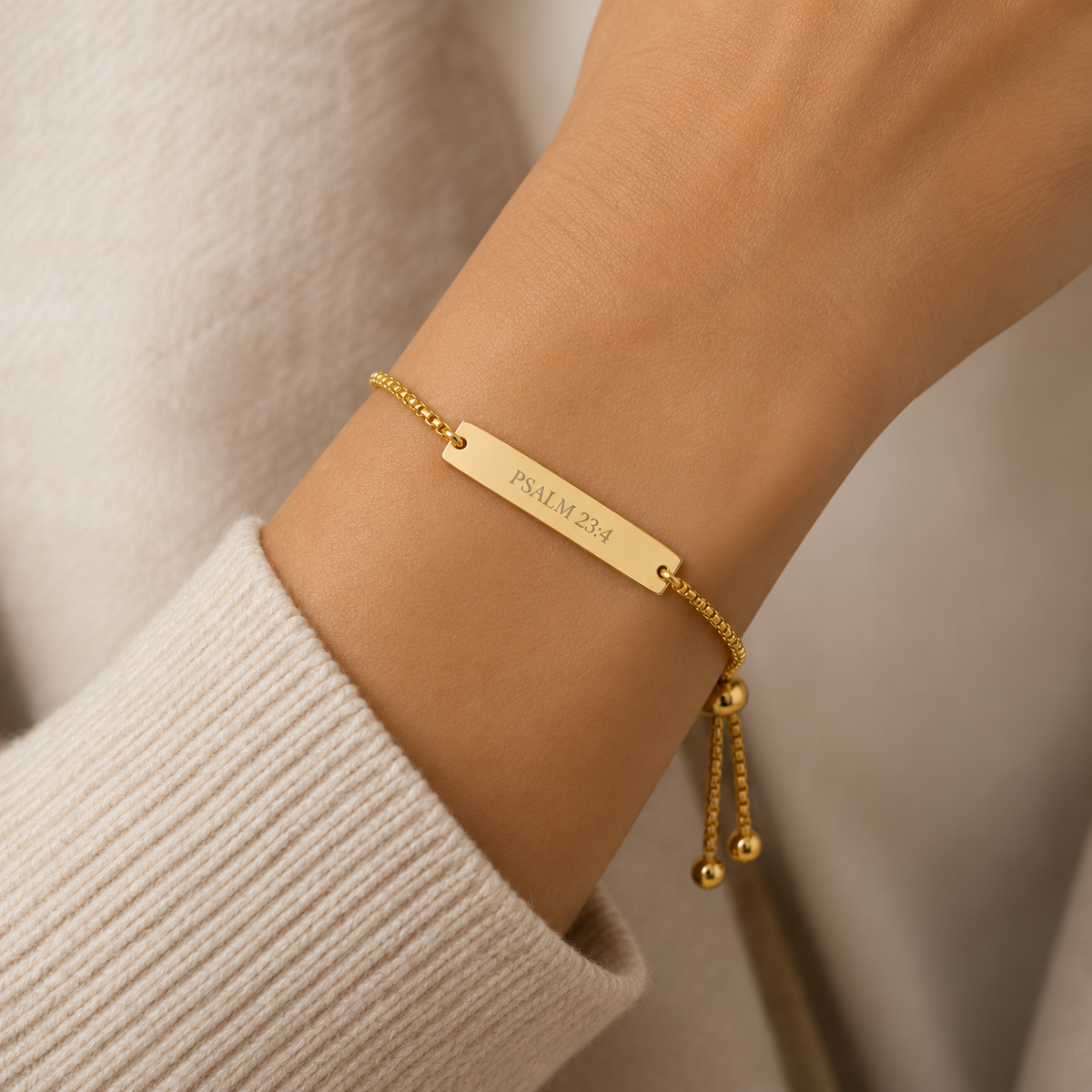 Psalm 23:4 Scripture Bracelet