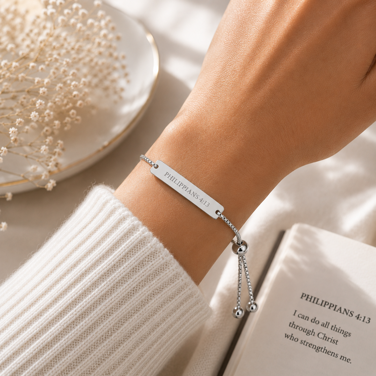 Philippians 4:13 Scripture Bracelet