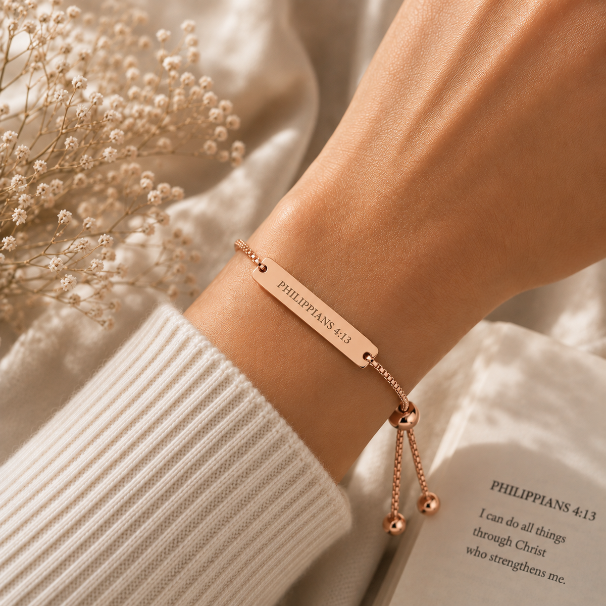 Philippians 4:13 Scripture Bracelet