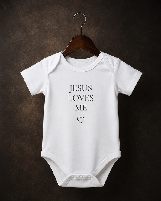 Jesus Loves Me Baby Bodysuit