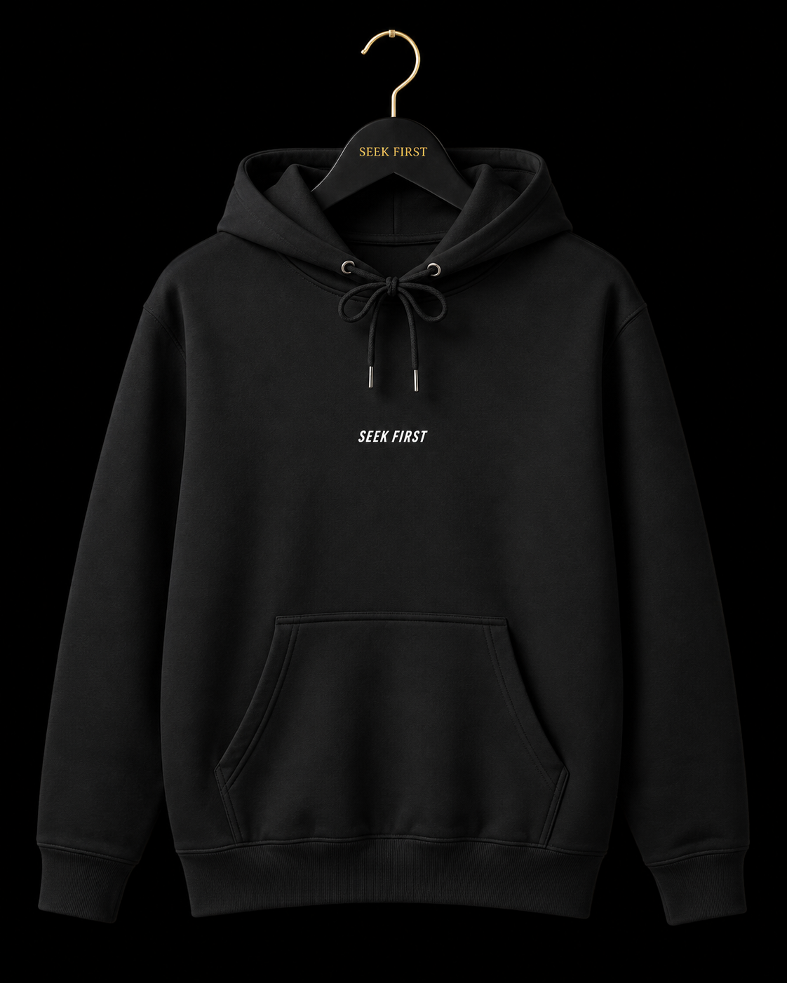 SEEK FIRST Tapered Oversized Hoodie